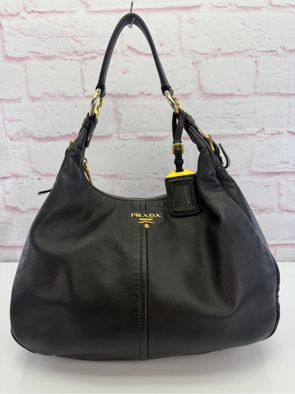 Prada Soft Calf Hobo Nero Black